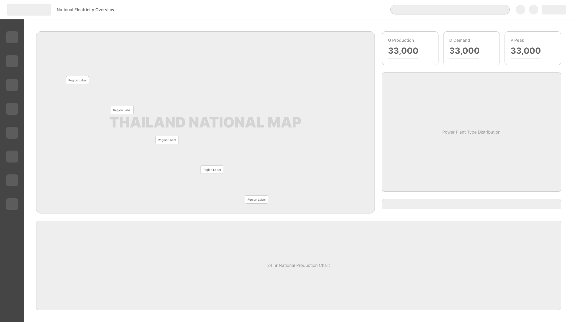 National map wireframe